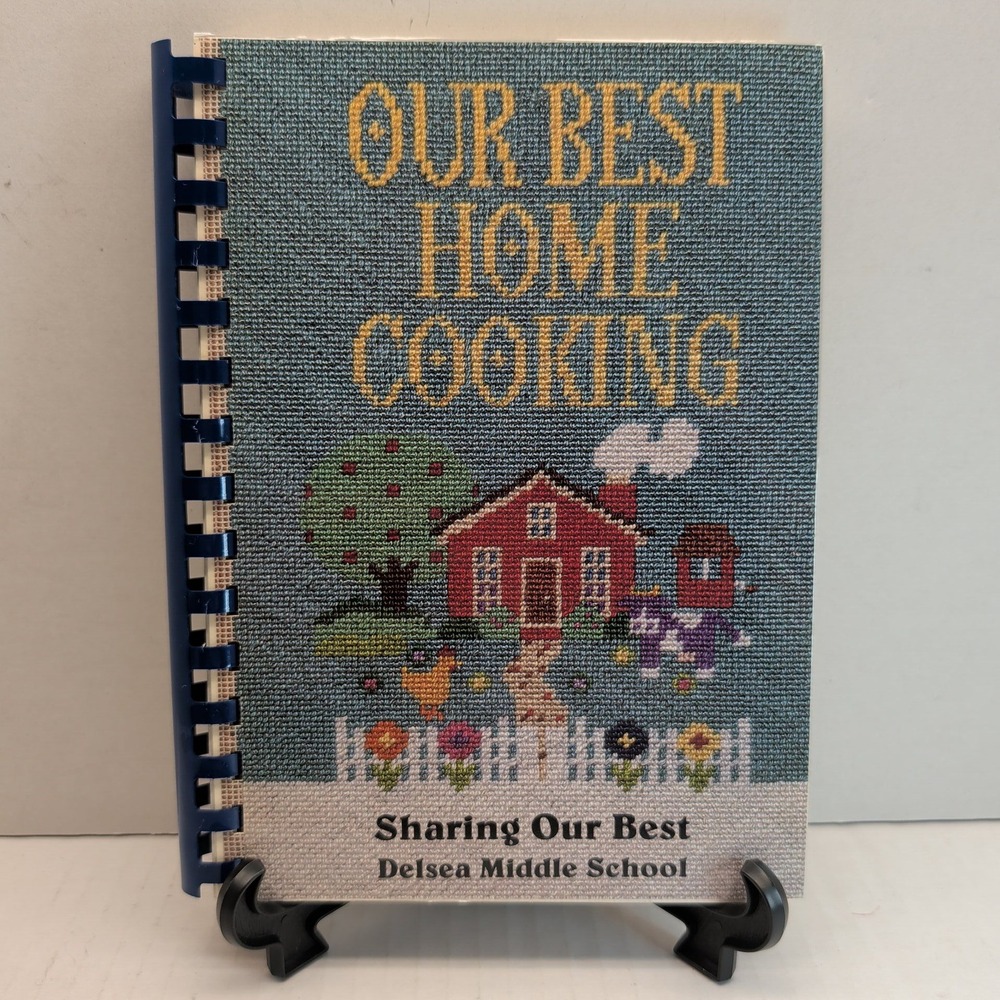 Vintage Our Best Home Cooking Delsea Middle School NJ Community Cookbook Spiral